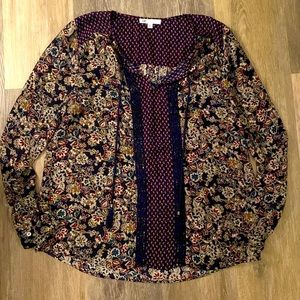 DR2 Paisley Tie Blouse